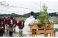 5月上旬。お田植えまつり。農作業の安全と農産物の豊作を祈願します。彌彦神社神官によるお祓い、祝詞奏上を行います。