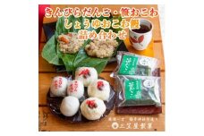 きんぴらだんごとしょうゆおこわ饅と笹おこわの詰合せ_きんぴら団子 しょうゆおこわ饅 笹おこわ6種類（しょうゆラーメン風 鮭わかめ 五目 山菜 醤油 梅ちりめん）冷凍おこわ お菓子詰め合わせ セット 新潟県 弥彦村【1065821】