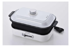 [№5882-0357]ソロホットプレートたこプレート、鍋付き キッチン用品 調理家電 たこ焼き 焼肉 小型鍋 一人用 一人鍋 卓上