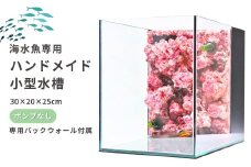 ハンドメイド小型水槽【海水魚専用】ポンプなし（30×20×25cm） 新潟県 出雲崎町