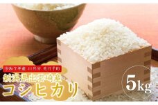 【先行予約・令和7年11月発送予定】 令和7年産 「コシヒカリ」 5㎏ 新潟県産 出雲崎町産 農業法人直送 白米 精米 お米 こしひかり