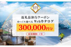 旅行ツアークーポン(300,000円分) 【ゆっくり選べるWebカタログ】事前予約 ふるさと納税 新潟県 湯沢町 スキー リゾート ホテル 旅館 旅行券 宿泊券 宿泊 チケット 観光 国内旅行 【レジャー】