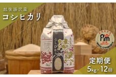 令和7年産【白米5kg/12回定期便】「五つ星お米マイスター」の精米【湯沢産コシヒカリ】