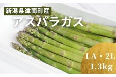 津南産アスパラガス LA・2Lサイズ 1.3kg サイズおまかせ 新潟県 津南町