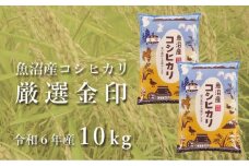 令和7年産新米 魚沼産コシヒカリ「金印」高食味米 10kg
