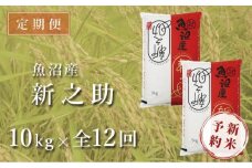【12ヶ月定期便】令和7年産新米 中魚沼産「新之助(しんのすけ)」10kg×全12回