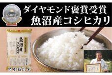 【令和7年産新米】最高級魚沼産こしひかり【ダイヤモンド褒賞受賞 特別栽培米】5kg×1