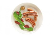 越ノ光ポークソーセージ 食べ比べセット あらびき120g（5本）、チョリソー120g（5本）、山菜160g（3本）、チーズ120g（5本）、しそ120g（5本）、フランクフルト160g（3本）