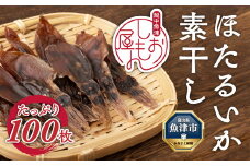 ほたるいか 素干し 100枚 ｜ おつまみ ハマオカ海の幸 ホタルイカ 干物 魚介 魚介類 海鮮 魚 つまみ 加工食品 ※沖縄・離島への配送不可

