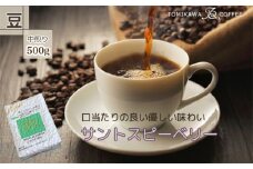 【豆】サントスピーベリー500g 自家焙煎コーヒー豆専門店とみかわ 富山 魚津