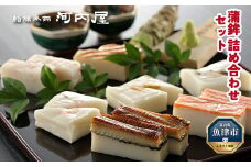 かまぼこ 老舗河内屋 いろいろ詰合せ ｜ 蒲鉾 詰め合わせ セット 練り物 穴子 鮭 昆布 えび 鯛 うに 魚介 富山 練り製品