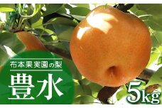 【早期予約】布本果実園の梨「豊水」5kg※北海道・沖縄・離島への配送不可 ※2025年9月中旬～9月下旬頃より順次発送予定