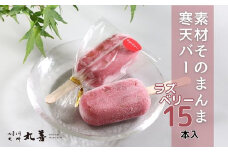素材そのまんま寒天バー ラズベリー 15本入 ｜ お菓子 スイーツ 寒天 和菓子 生菓子 ※2025年6月上旬～9月上旬頃に順次発送予定 ※北海道・沖縄・離島への配送不可