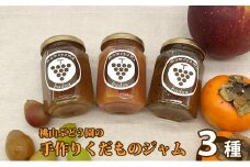 桃山ぶどう園の手作りくだものジャム おまかせ3種　※北海道・沖縄・離島への配送不可　※2024年9月中旬頃より順次発送予定