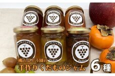 桃山ぶどう園の手作りくだものジャム おまかせ6種　※北海道・沖縄・離島への配送不可　※2025年9月中旬頃より順次発送予定