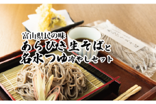 富山県南砺産あらびき生そばと名水つゆ冷やしセット ｜ 蕎麦 めんつゆ 石川製麺 麺類 粗挽きそば コシ 歯切れ ざるそば用つゆ 少し甘め ダシつゆ 調味料 ※北海道・沖縄・離島への配送不可