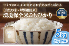 山の湧き水 寒暖差 山里 山里の米･坪野米 R7年産 環境保全米こしひかり 5kg　※北海道・沖縄・離島への配送不可　※2025年9月下旬～2025年10月中旬頃に順次発送予定