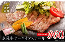 特選氷見牛 サーロインステーキ用肉 960g （160g×6）