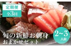 【３回 定期便】 氷見漁港朝どれ！旬の新鮮刺身おまかせセット 2〜3人前（3月・6月・11月）