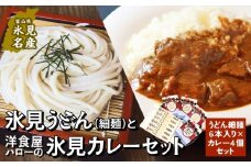 氷見うどん細麺6本入りと洋食屋ハローの氷見カレー4個セット  | カレー インスタント レトルト ご当地 洋食屋 惣菜 レトルトカレー お取り寄せ イワシ 煮干し 簡単 調理 ４袋 氷見うどん ６袋 細麺 高級 海津屋 氷見 うどん 乾麺 送料無料 手延べ 常温 保存 高級うどん 麺 富山 氷見