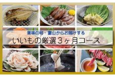 【３ヶ月定期便】美味の町・富山からお届けする！いいもの厳選３ヶ月コース