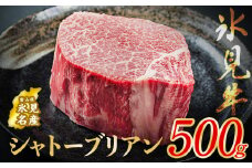氷見牛 シャトーブリアン 500g ブロック〈冷凍〉