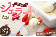 【Himi Gelato】訳ありジェラート２L いちごのミルフィーユ 