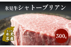 氷見牛 シャトーブリアン 300g ブロック〈冷凍〉