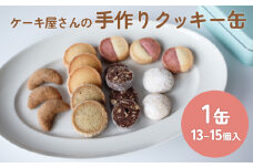 ケーキ屋さんの手作りクッキー缶 ＜詰め合わせ13個-15個＞ 
