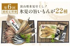 〈連続定期便 全６回〉 富山県氷見尽くし！「氷見ぶり」「氷見産干物」「氷見産昆布〆お刺身」「氷見うどん」「ほたるいか」など氷見の旨いもんが22種！