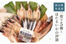 【氷見 堀与】 一夜干し5種とほたるいかの沖漬 