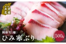 ひみ寒ぶり 刺身用（柵） 500g 〈期間・数量限定〉
