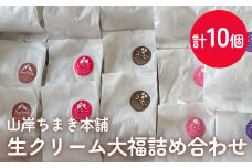生クリーム大福 詰め合わせ 計10個 山岸ちまき本舗 〈冷凍〉