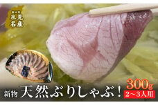 【氷見鰤】新物天然ぶりしゃぶ！300g 2～3人用 お試しサイズ 〈冷凍〉 | 天然ブリ しゃぶしゃぶ 氷見漁港