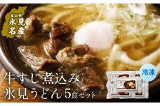 冷凍牛すじ煮込み氷見うどん5食セット 富山県 氷見市 うどん 煮込み 鍋
