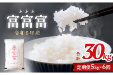 【6ヶ月定期便】令和6年 富山県産富富富5kg 富山県 氷見市 富富富 ブランド米