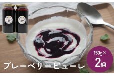 ブルーベリーピューレ 150g×2個 富山県 氷見市 ブルーベリー ソース フルーツ