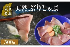 天然ぶり使用鰤しゃぶ300g 富山県 氷見市 ぶりしゃぶ 鍋 ブリ