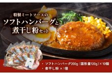 ソフトハンバーグと煮干し粉のセット 富山県 氷見市 煮干 惣菜 調味料