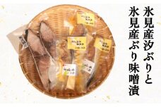 氷見産汐ぶりと氷見産ぶり味噌漬のセット 富山県 氷見市 鰤 ブリ 惣菜 切り身 冷凍