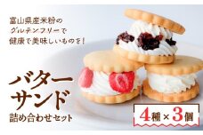 バターサンド 4種×3個 詰め合わせセット