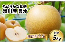 【先行予約】梨（豊水）5kg 11～14玉　※2025年9月上旬以降順次発送予定 / フルーツ 果物 くだもの なし 滑川市 新山果樹園