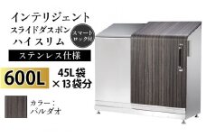 多機能ボックス インテリジェントダスポン ハイスリム  600L ワンタッチ棚付き  【W-037007_03】ステンレス 仕様  FW-324EXパルダオ
