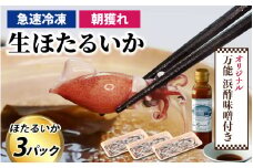 生ホタルイカ急速冷凍とオリジナル万能酢味噌付き カネツル砂子商店 3パック 計750g + オリジナル酢味噌 / ほたるいか 冷凍 生 ホタルイカ刺身 ホタルイカしゃぶしゃぶ ホタルイカボイル ホタルイカ沖漬 朝とれ ほたるいか 富山県 滑川市 国産 イカ刺身 ほたるいか いか ホタルイカ イカ ほたるいか いか ホタルイカ イカ ほたるいか いか ホタルイカ イカ ほたるいか いか