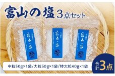 富山の塩 3点セット | しお 調味料 大粒 天日