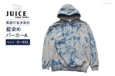 [No.5313-7028]0251パーカー ASCENSION  藍染め アブストラクト パーカーA 1枚 M
