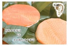 [№5313-0100]ます寿司 トロ 特上 430g×1個＆旨味 400g×1個 鱒寿司 押し寿司 富山名物 食べ比べ 冷蔵/ます寿司屋ヒロ助/富山県 黒部市