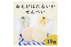 [№5313-0321]白えび・ほたるいかせんべい 詰合せ（箱）19枚入り/シンエツ/富山県 黒部市 [20780534] せんべい 煎餅 個包装