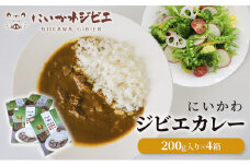 [№5313-0350]にいかわジビエカレー 4個セット 猪肉 イノシシ 加工品  /富山県黒部市