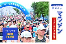 [№5313-0530]【限定5名】第42回カーター記念 黒部名水 マラソン マラソンの部 出走権 1名様分 & 大会レセプション参加権 1名様分 富山県黒部市 イベント 体験型